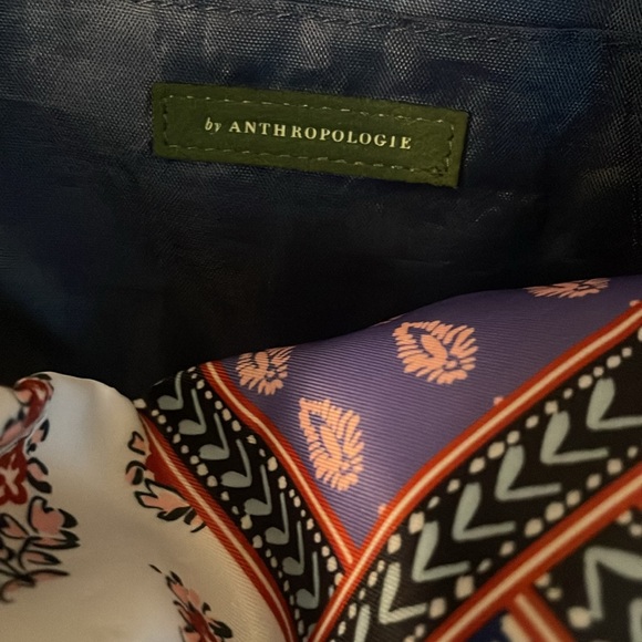 Anthropologie Satin-Like Patterned Backpack/Diaperbag | Like New Condition - Picture 4 of 6